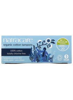 NATRACARE Natracare, Organic Cotton Tampons, Regular Normal, 20 Tampons 