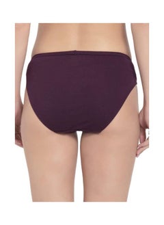JOCKEY Jockey 1410 Women Medium Coverage Super Combed Cotton Mid Waist Bikini with Concealed Waistband Pack of 3  - Image 5