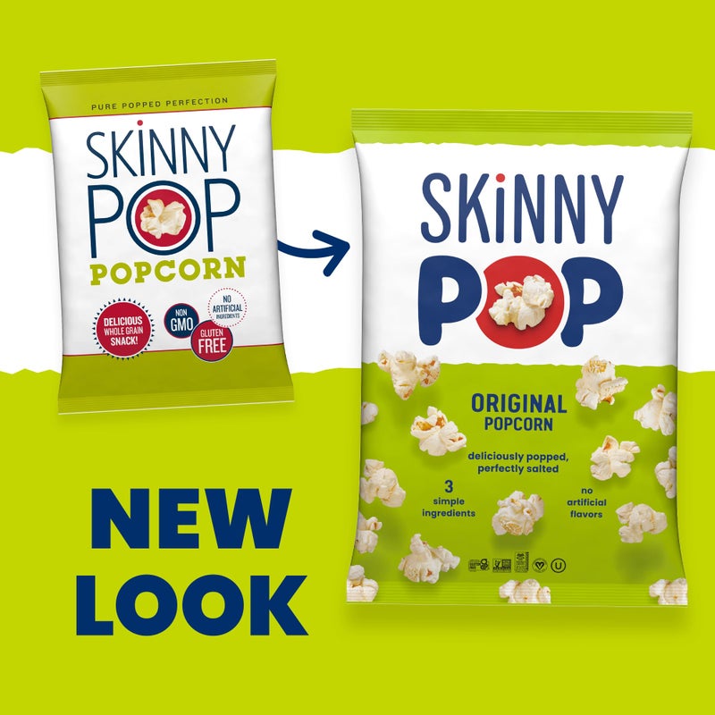 SkinnyPop Popcorn, Original, Whole Grain, Dairy-Free Snack, 4.4oz Bag - Image 4