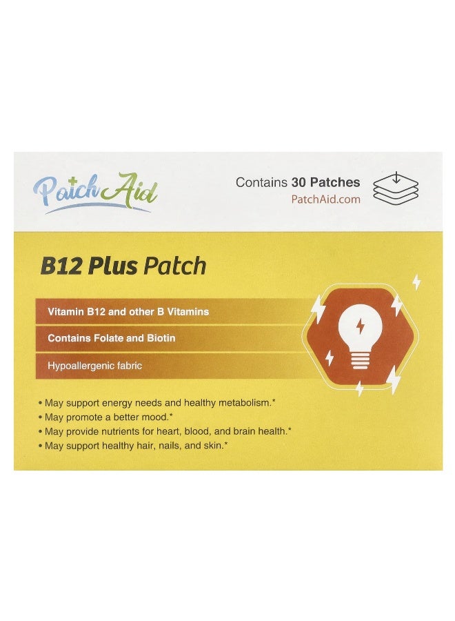 PatchAid PatchAid, B12 Plus Patch, 30 Patches  - Image 1