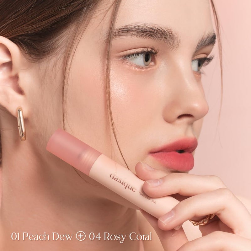 dasique Water Blur Tint #01 Peach Dew I Vegan, Cruelty-free I Non-sticky, Non-greasy, Watery Formula Transforming Into a Silky Finish - Image 5