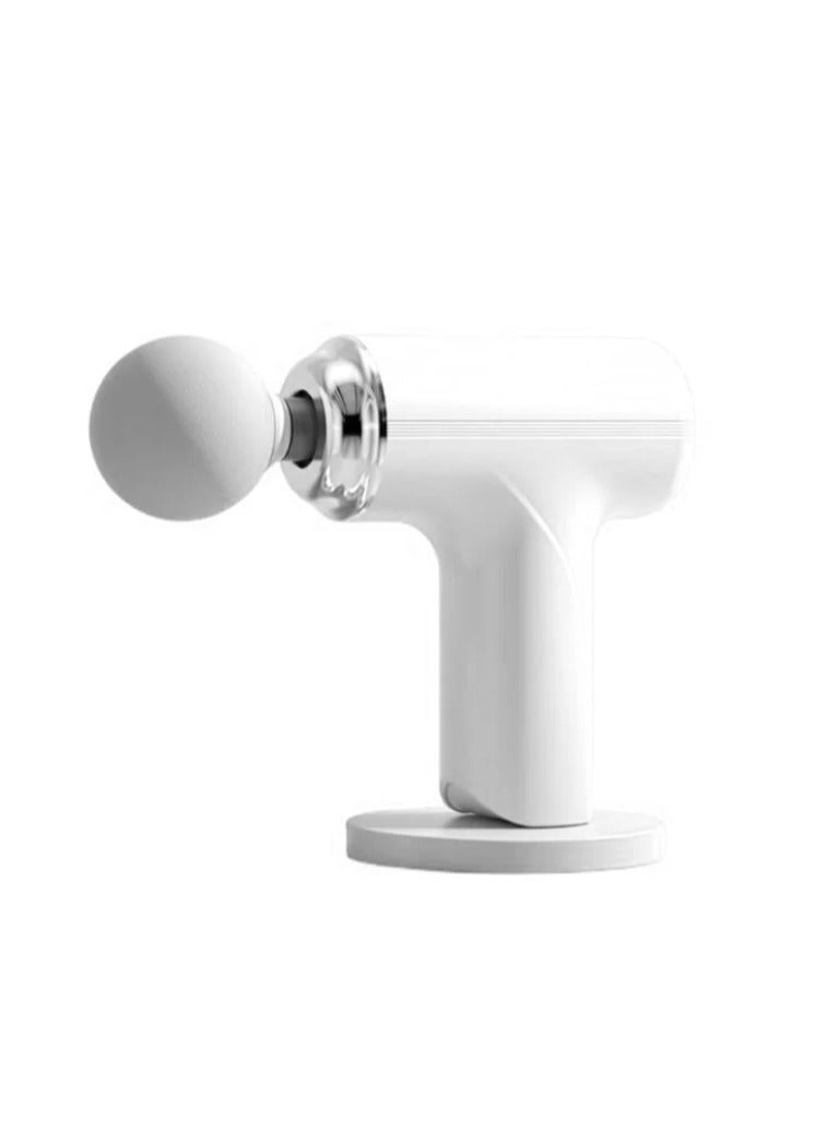 Portable Muscle  Mini Massage Gun for Body Back Neck Shoulder Arms Legs White  - Image 5
