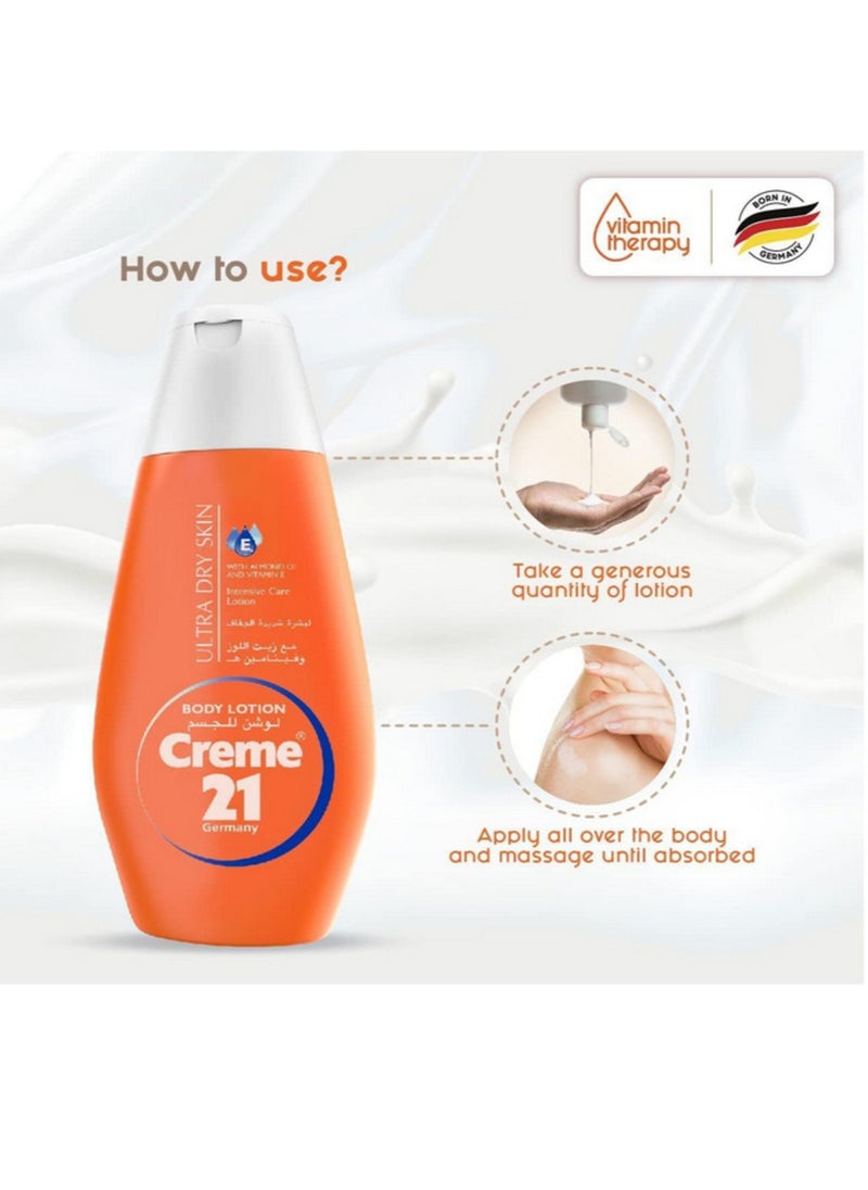 Creme 21 Almond Oil And Vitamin E Lotion ultra dry Skin 400ml - pzsku/Z96E9C62382431958F1B3Z/45/_/1706374505/645c61e4-e16f-40bf-a9d1-8d2aad26b3ac