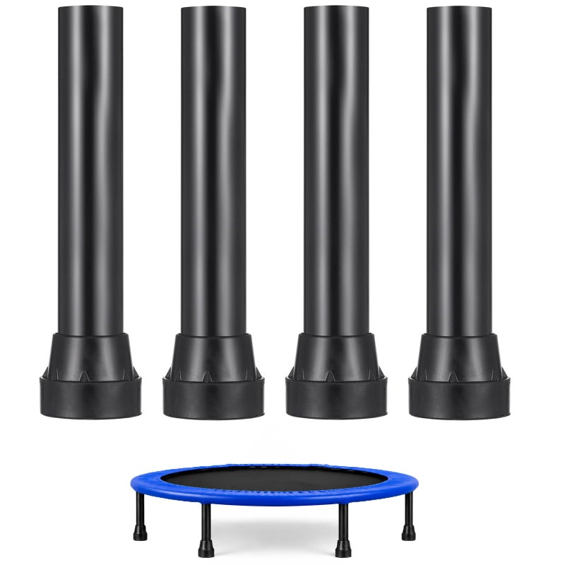 POPETPOP 4pcs Universal Trampoline Replacement Legs with Covers Pad Stainless Steel Trampoline Leg Tube Mini Trampolines Bounce Part 75in - Image 2