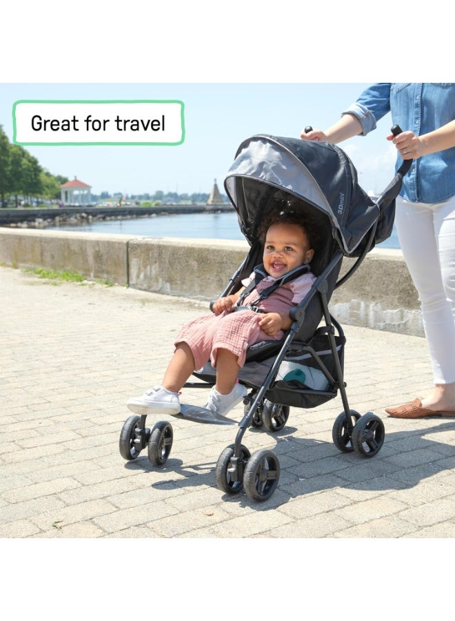 إنجنيونتي عربة أطفال إنجينيويتي سمر إنفانت خفيفة الوزن للغاية وقابلة للطي مع حقيبة تخزين وحاملين للأكواب مناسبة للأطفال من عمر 6 أشهر إلى 4 سنوات - رمادي - Image 2