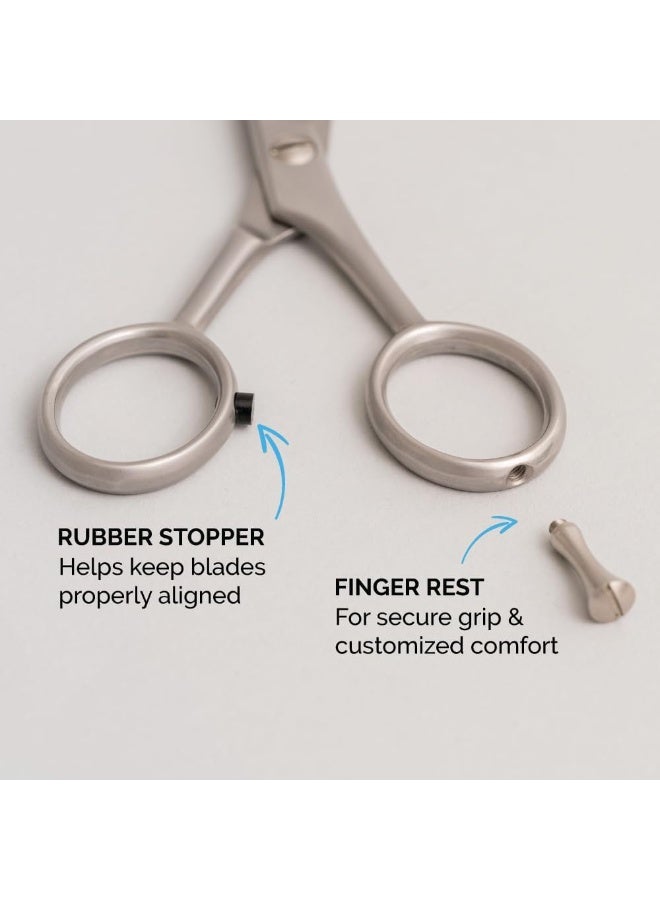 ZEUS Handmade German Stainless Steel Beard Trimming Scissors - Image 3