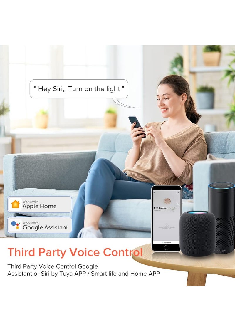 Excefore - Tuya Zigbee 3.0 Hub Gateway, Wired Zigbee3.0 Tuya Gateway Compatible, WiFi Smart Home Hub, Smart Life APP Wireless Remote Controller Works With Alexa Google Home - Image 1