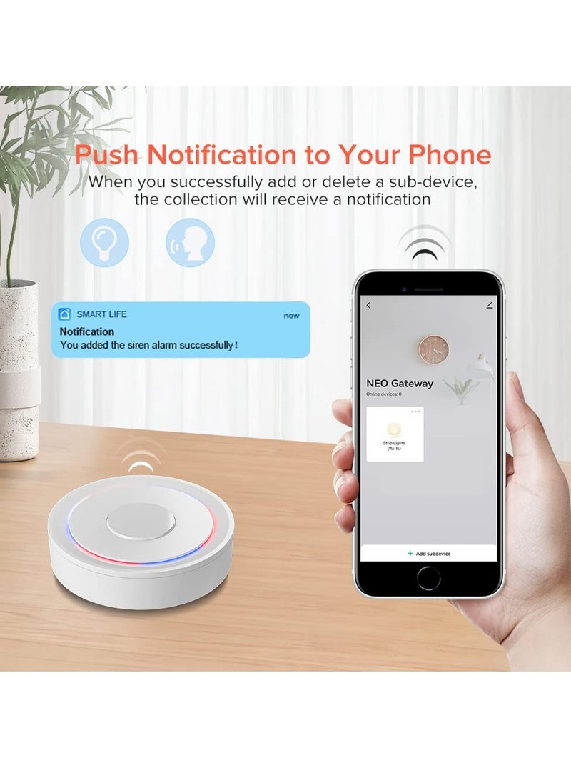 Excefore - Tuya Zigbee 3.0 Hub Gateway, Wired Zigbee3.0 Tuya Gateway Compatible, WiFi Smart Home Hub, Smart Life APP Wireless Remote Controller Works With Alexa Google Home - Image 1