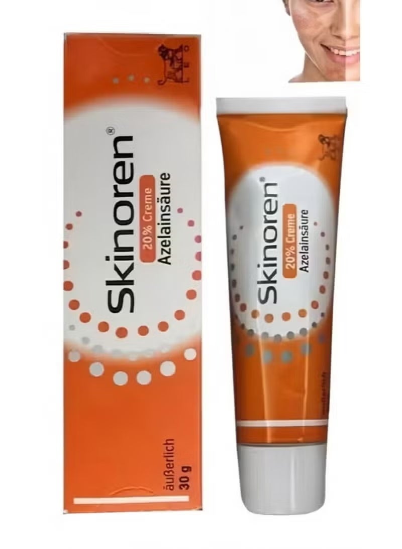 Skinoren Original Skin Whitening Cream and Moisturizing for All Skin Types (30g)