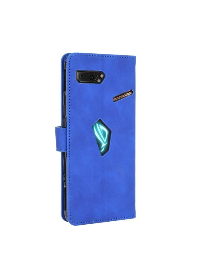 The Bros Case For ASUS ROG Phone II ZS660KL Solid Color Skin Feel Magnetic Buckle Horizontal Flip Calf Texture PU Leather Case with Holder & Card Slots & Wallet  - Image 3