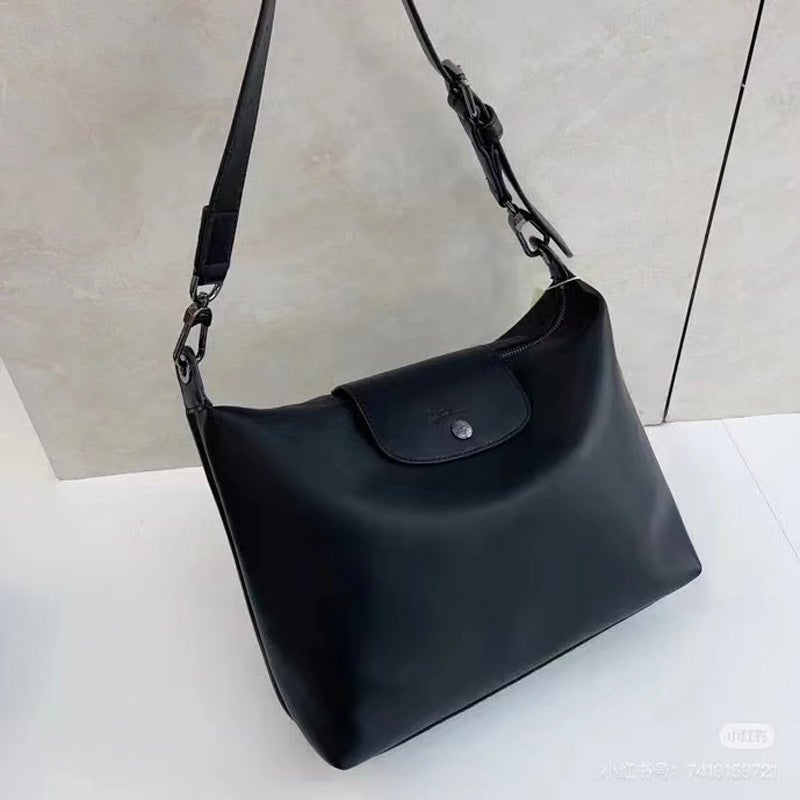 Longxiang Hobo Underarm Large Bag Single Shoulder Crossbody Large Capacity Messenger Bag Fashionable Versatile Handbag For Women - Image 5