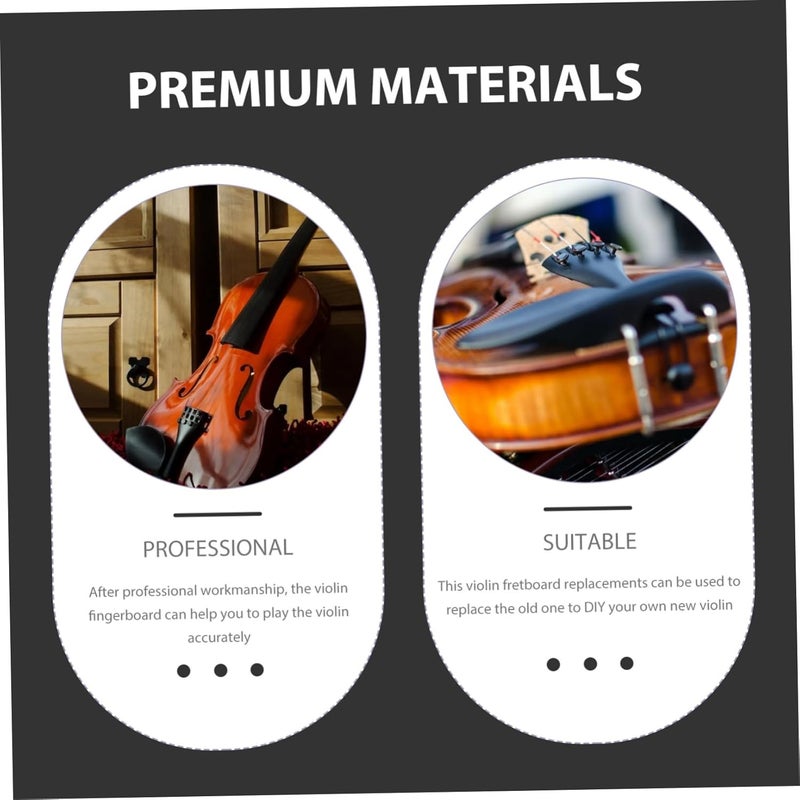 Little Violin Parts Fretboard Replacement Fingerboard for Violin Diy Kit - Image 2