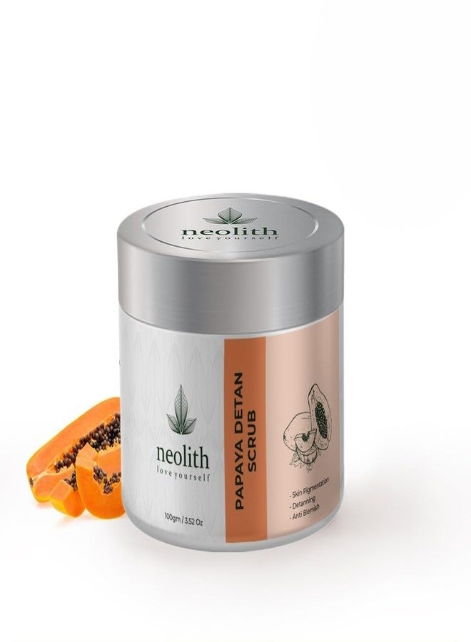 NEOLITH مقشر الوجه والجسم من نيلوث بابايا 100 جرام | إزالة تان، تنظيف عميق، تجديد | عضوي، خالي من البارابين و SLS - Image 1