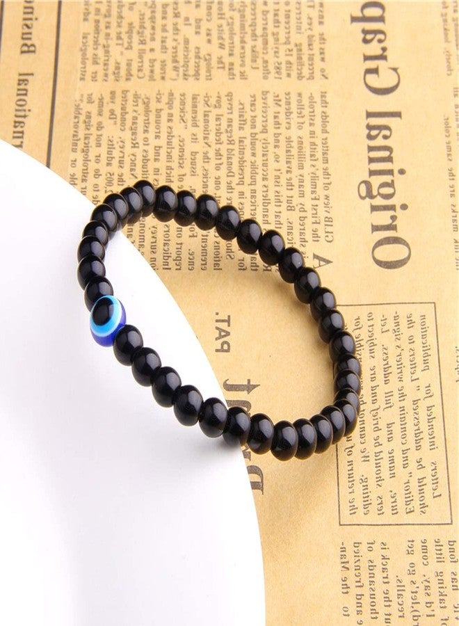 ARTIFICIAL TREE Handmade Evil Eye Nazar Bracelet Adjustable Wristband Friendship Band for Women & Men | 100% Skin-Friendly | Set of 4 Protective Charm Bracelets (AT GIRLS BRCT 009) - Image 4