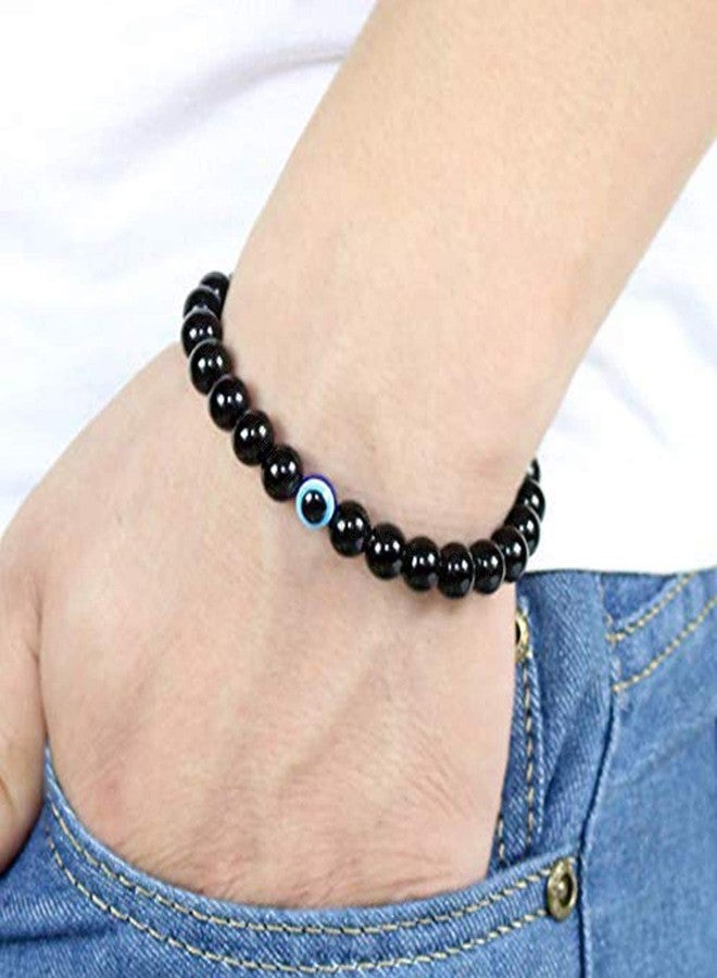 ARTIFICIAL TREE Handmade Evil Eye Nazar Bracelet Adjustable Wristband Friendship Band for Women & Men | 100% Skin-Friendly | Set of 4 Protective Charm Bracelets (AT GIRLS BRCT 009) - Image 3
