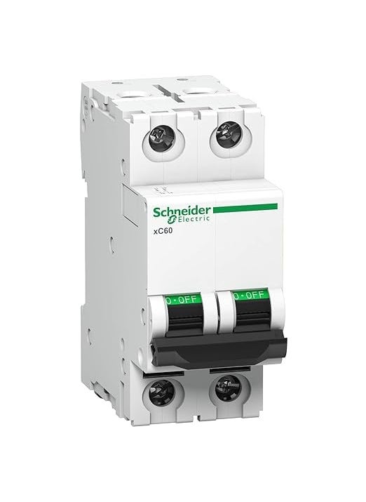 LEONN Best Schneider ACT 9 6A 2 Pole MCB Multicolour ACT 9 C CURVE C Curve 2 Pole Miniature Circuit Breaker Pack of 1 