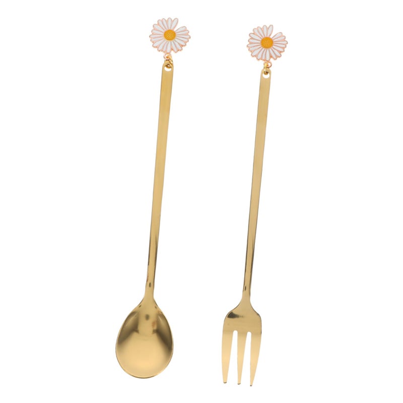 Stainless Steel Mini Spoons and Forks Set for Tea Coffee Desserts Parties - Image 2