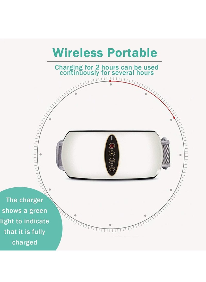 Wireless Electric Slimming Belt, Electric Lower Back Massager with Heat, Portable Abdominal Massager Machine with 4 Vibration Massage Modes Mild Heating, Hot Belt for Women Men Unplugged Version - Image 5