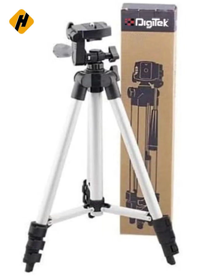 Foldable Camera Tripod Stand with Mobile Clip (150g, Black, 3110)