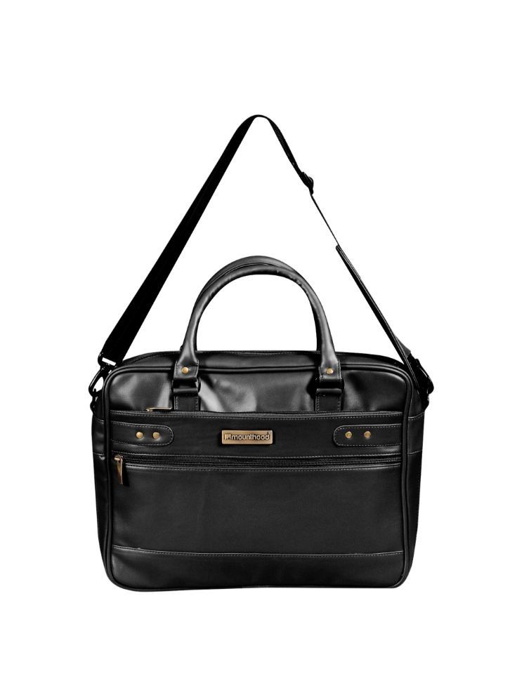 MOUNTHOOD حقيبة ماونتهود ميداس ماسنجر مصنوعة من الجلد الصناعي باللون الأسود 39.5 × 33 × 10 سم، مجموعة من قطعة واحدة - Image 1