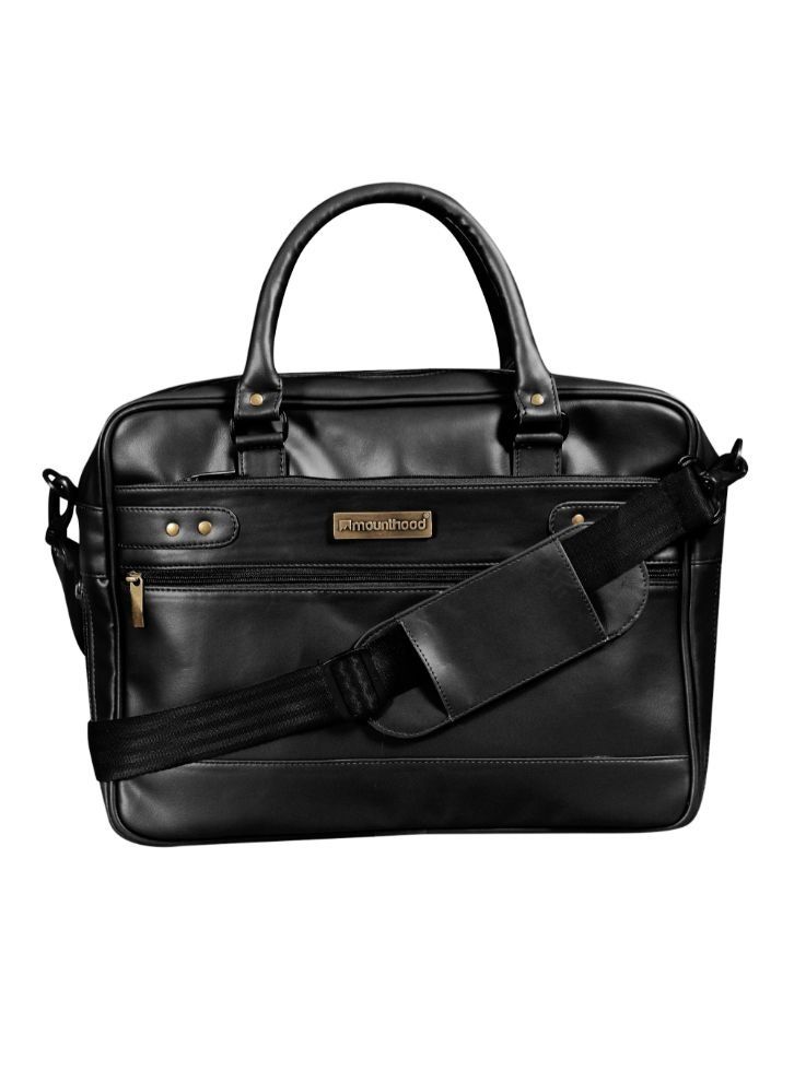 MOUNTHOOD حقيبة ماونتهود ميداس ماسنجر مصنوعة من الجلد الصناعي باللون الأسود 39.5 × 33 × 10 سم، مجموعة من قطعة واحدة - Image 3