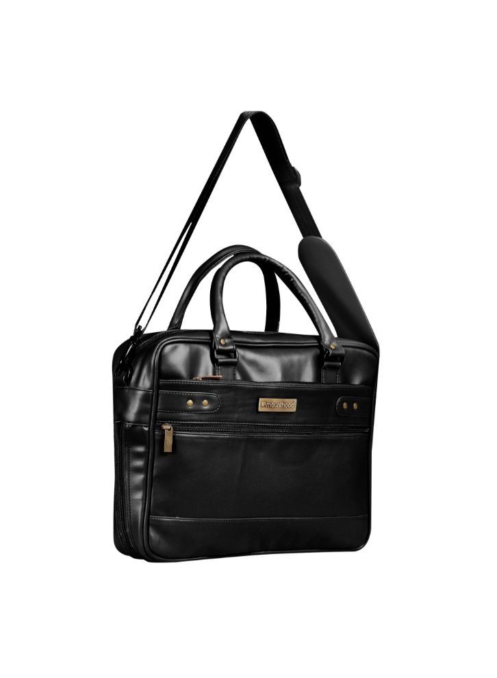 MOUNTHOOD حقيبة ماونتهود ميداس ماسنجر مصنوعة من الجلد الصناعي باللون الأسود 39.5 × 33 × 10 سم، مجموعة من قطعة واحدة - Image 2