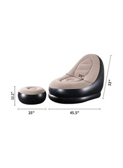 BBstore BBstore Inflatable Lazy Sofa with Household air Pump and Foot Rest  - Image 2