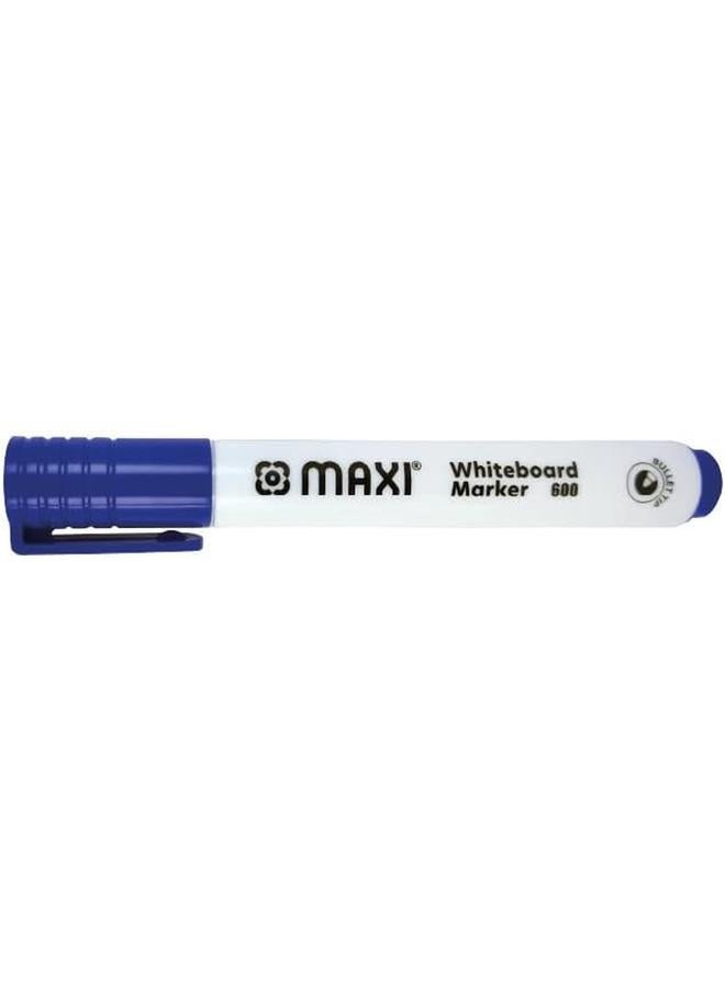 Maxi Whiteboard Marker Bullet Tip Box Of 10Pc Blue Erasable Markers Great For Kids Adult Student School Home And Office - Image 2