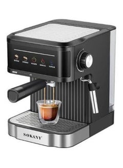 sokany All-In-One Coffee Maker to make Espresso, Cappuccino & Latte with 20 Bar Steam Pressure Pump, Sviwel Steam Jet to Froth Milk and Keep Warm Tray 1.8L Water Tank 850W - SK-04025  - Image 1