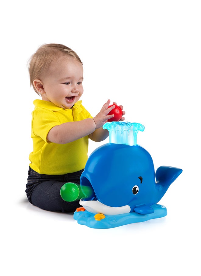 Bright Starts - Silly Spout Whale Popper, Lights, sounds, ball popping, and chasing fun, Encourage motor skills, Ages 6 Months+ - Image 1