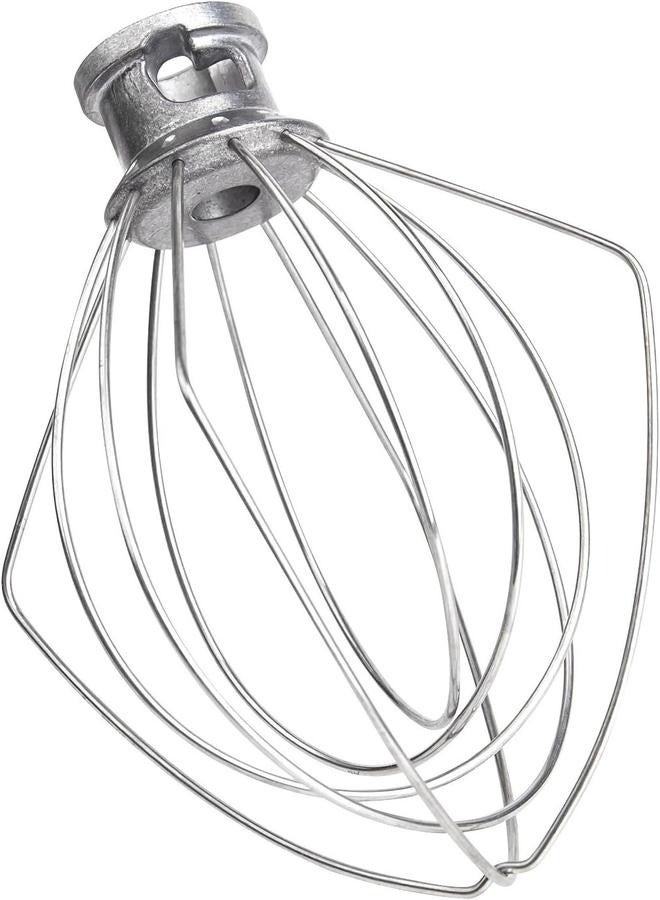 ملحق خفق سلكي من الفولاذ المقاوم للصدأ متوافق مع ملحق الخلاط الحامل Tilt-Head K45WW البديل من KitchenAid، أداة تحريك كريمة البيض، خفق أبيض، خفاقة كعك المايونيز، آمنة للاستخدام في غسالة الأطباق - Image 1