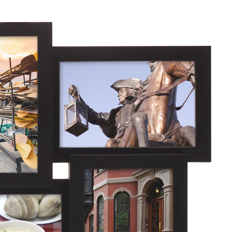 MELANNCO Collage Picture Frame for Wall, Holds 12 Photos - Six 4x6 and Six 6x4 Images, 18x23 Inch Black Plastic Frame, Hang Horizontal or Vertical, Gallery Wall Decor - Image 3