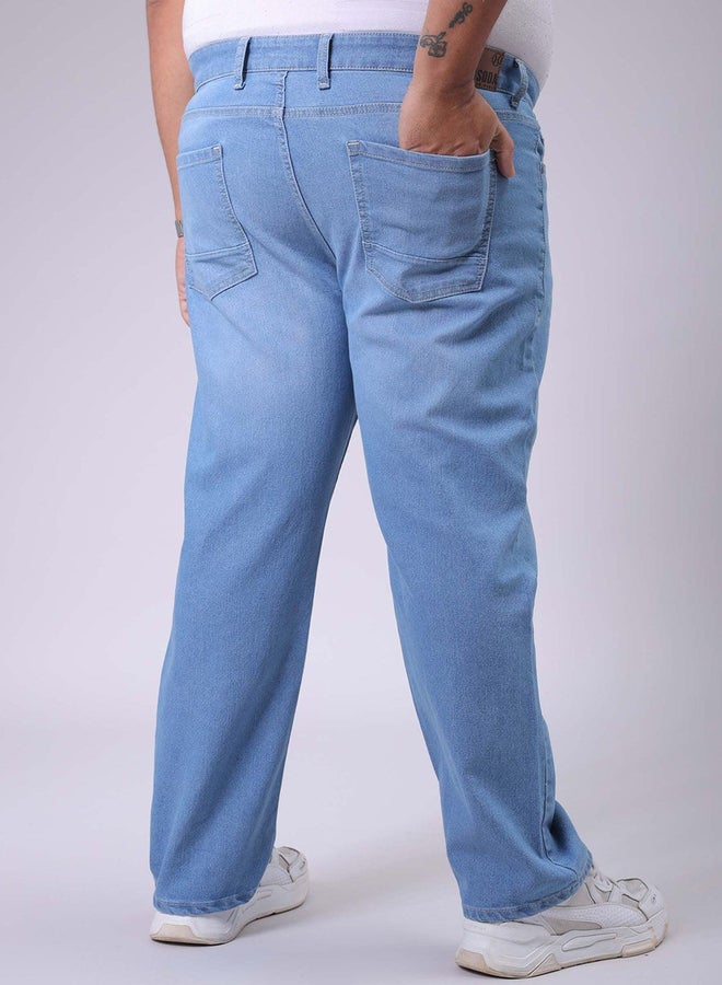 Take Two Plus Size Men Straight Fit Solid Jeans By HardSoda - Image 5