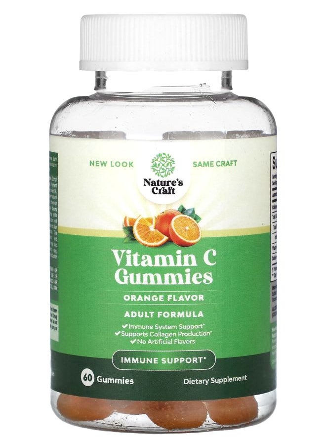 Nature's Craft - Vitamin C Gummies Orange  60 Gummies - Image 1
