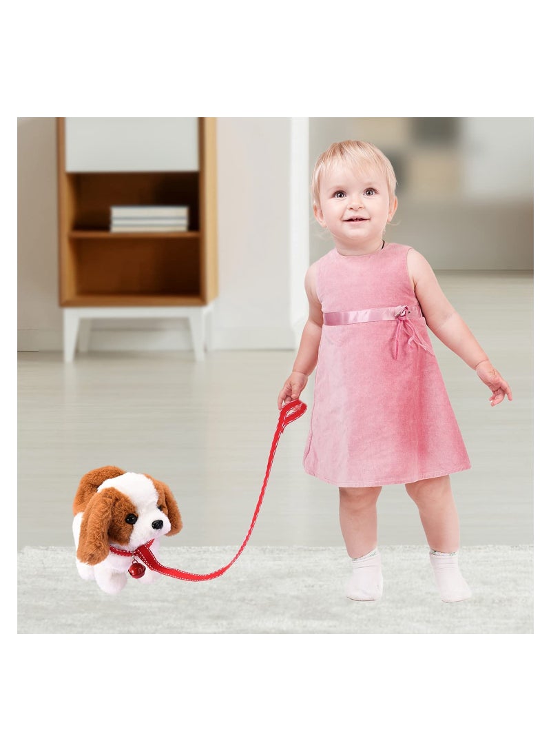 Excefore Plush Interactive Toy Electronic Pet Plush Golden Retriever Toy Puppy Electronic Interactive Pet Dog Can Walking Barking Tail Wagging Stretching Companion Animal for Kids (Saint Bernard) - Image 5