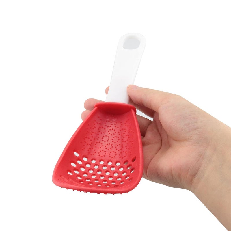black sparrow BLACK SPARROW Multifunctional Cooking Spoon Potato Garlic Press Colander Spoon HeatResistant Skimmer Scoop Colander Strainer Grater Masher for Cooking Draining Mashing Grating  - Image 3