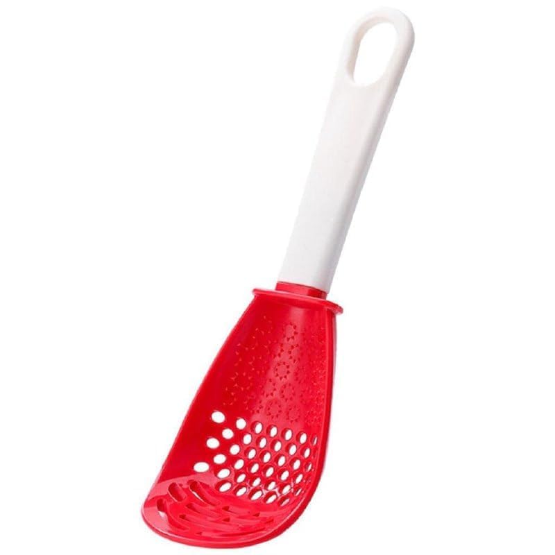black sparrow BLACK SPARROW Multifunctional Cooking Spoon Potato Garlic Press Colander Spoon HeatResistant Skimmer Scoop Colander Strainer Grater Masher for Cooking Draining Mashing Grating  - Image 1