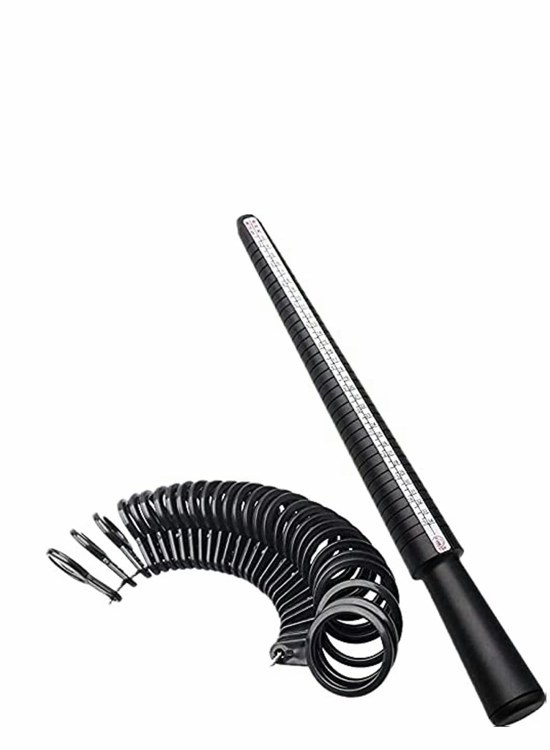 مجموعة أدوات قياس حجم الخاتم، مقاييس الخاتم ومقياس إصبع (أربعة أحجام) لقياس أحجام المجوهرات - Image 1