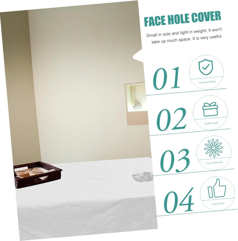 PRETYZOOM Massage Table Cover with Face Hole Comfortable Massage Bed Sheet for Beauty Salons and Spas Lightweight Design Convenient Breathing Space - Image 3