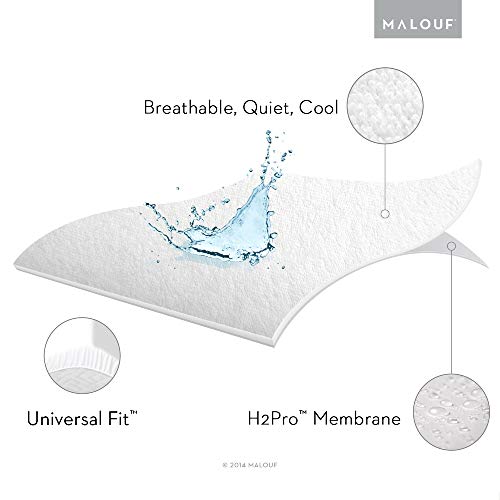 MALOUF SLEEP TITE Hypoallergenic 100% Waterproof Mattress Protector - 15-Year U.S. Warranty - Vinyl Free - Cal King - Image 3