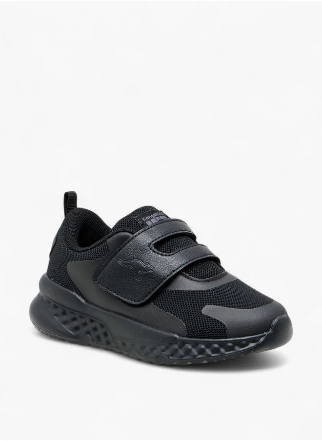 kangaROOS Kids' Panelled School Shoes with Hook and Loop Closure