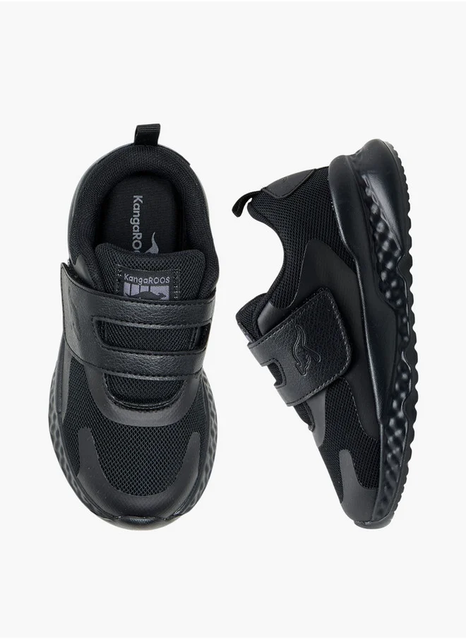 kangaROOS Kids' Panelled School Shoes with Hook and Loop Closure