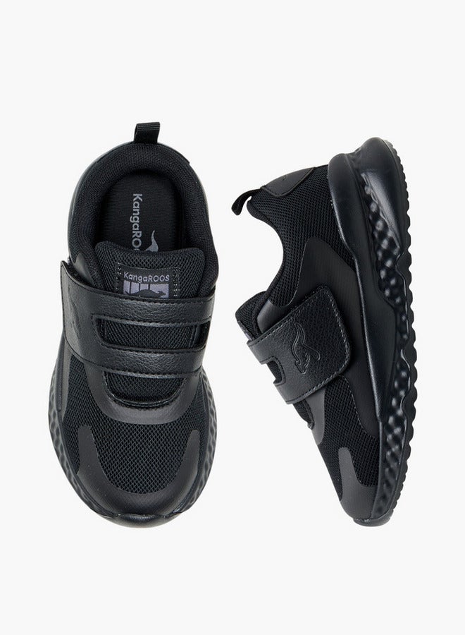 kangaROOS Kids' Panelled School Shoes with Hook and Loop Closure  - Image 1