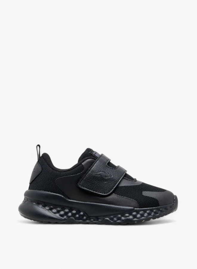 kangaROOS Kids' Panelled School Shoes with Hook and Loop Closure