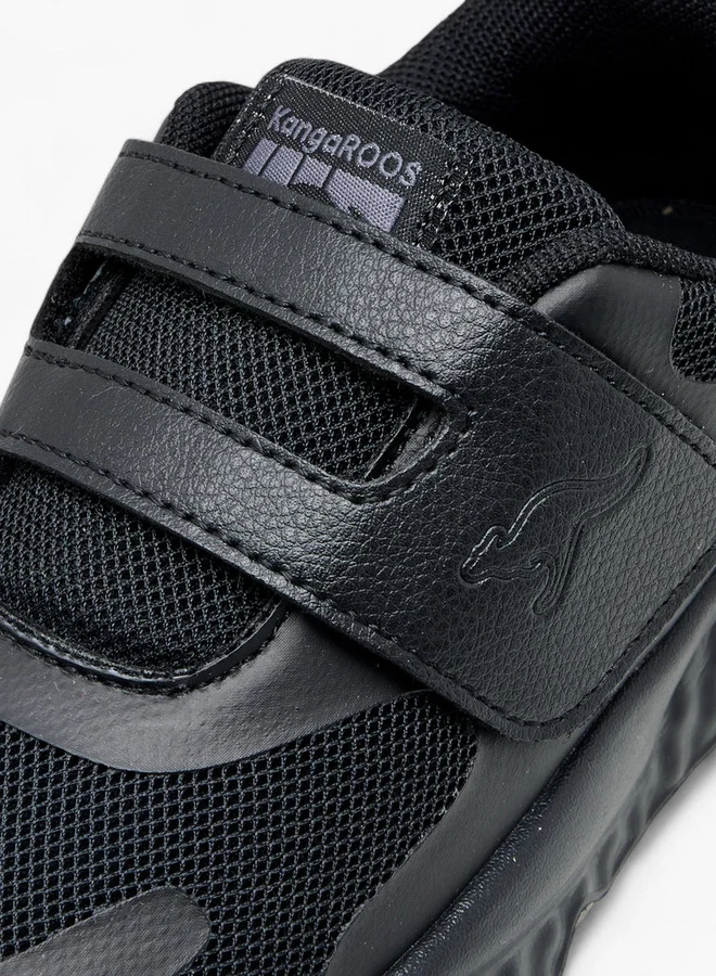 kangaROOS Kids' Panelled School Shoes with Hook and Loop Closure