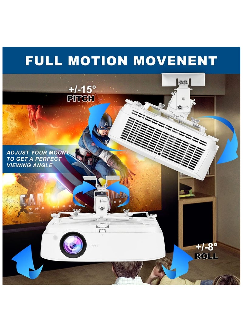 Hihonor Universal Projector Ceiling Mount,Adjustable Projector Wall Mount for Home Office  - Image 5