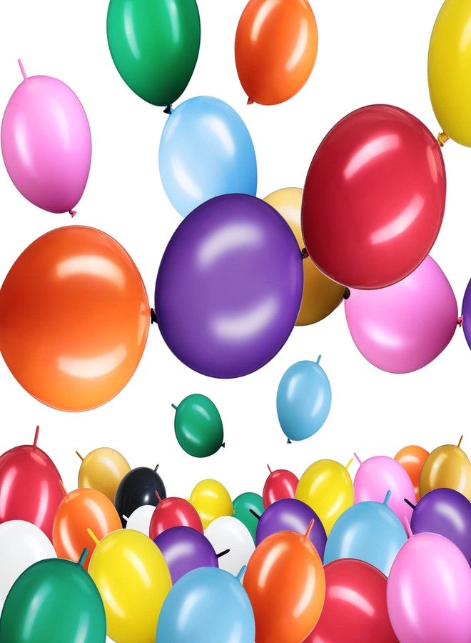 مينبلان بالونات ربط سريعة من اللاتكس من Meanplan، 100 قطعة، قابلة للربط، مناسبة لعيد الهالوين وعيد الشكر وحفلات الزفاف (10 بوصات، ملونة) - Image 1