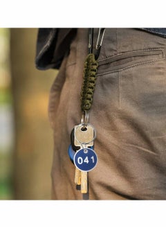 Generic 1 Set Number Key Chain Round Key Number Tags Number Key Ring ID Tags Numbers 1-30 for Dormitory Keys House Lockers (Blue)  - Image 3