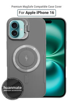 Apple iPhone 16 MagSafe Case Grey- High Quality Strong Magnet, Wireless Charging Compatible, Shockproof Protection, Ultra Slim Anti-Scratch Magnetic Cover for Apple iPhone 16