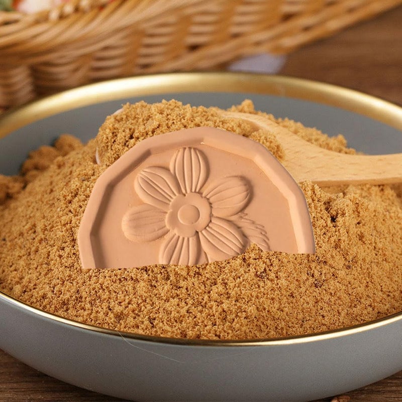 DNUZEWR Brown Sugar Saver Terracotta Brown Sugar Keeper &Softener Container Disc for Food Storage Containers Reusable & Food Safe (Flower, 2 PCS) - Image 5